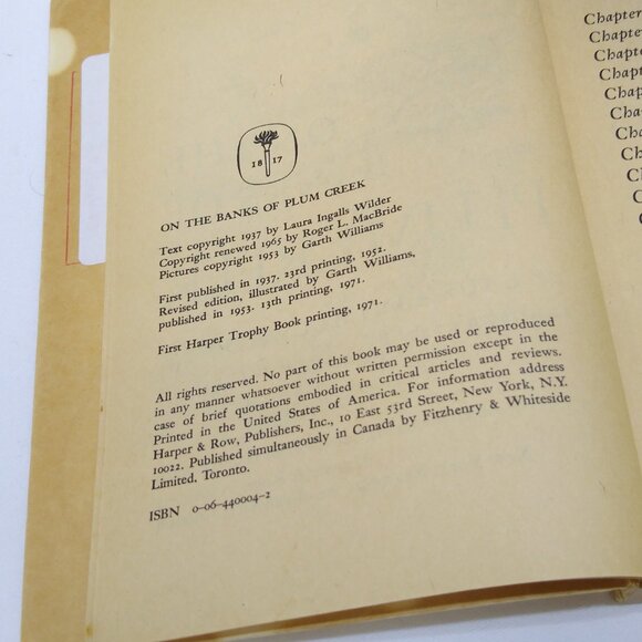 Harper Trophy Books Charlotte's Web Farmer Boy (2) On The Banks Of Plum Creek - Picture 8 of 13